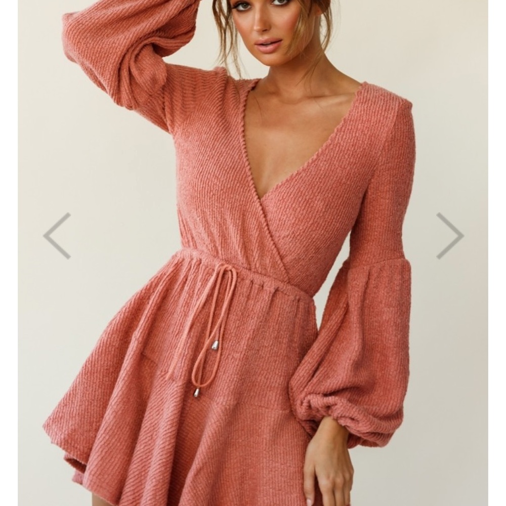 Dusty Rose Wrap Dress